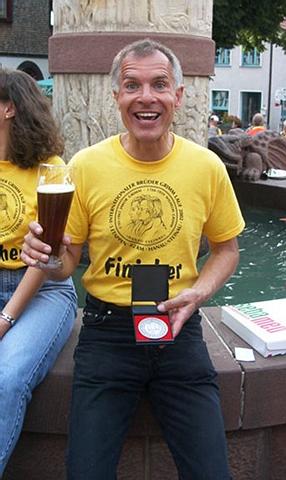 So war er, immer gut drauf...